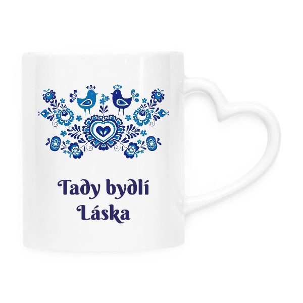 Hrníček Tady bydlí Láska